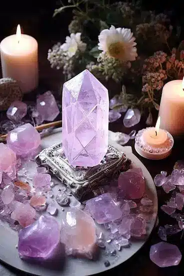 Purple Amethyst gemstone for meditation and spiritual growth